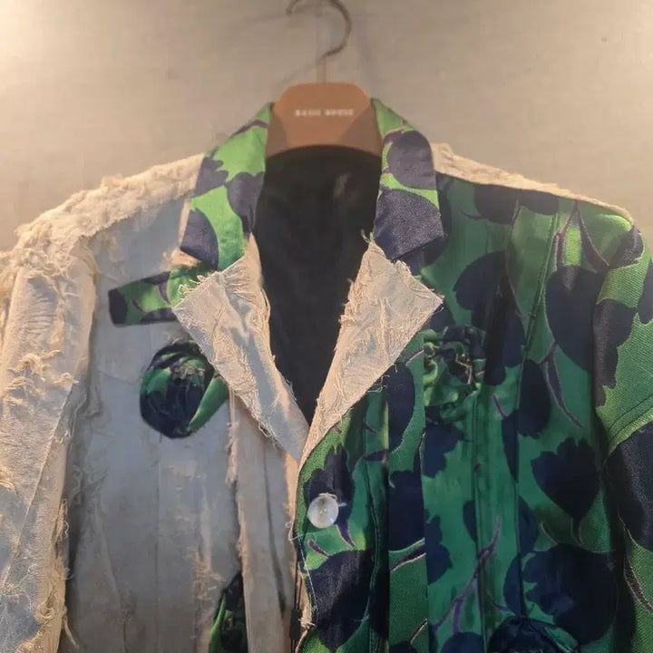 [BUNJANG] Order-Made Patchwork Blazer Jacket / 오더메이드. 패치워크 블레이저. 자켓.미착.