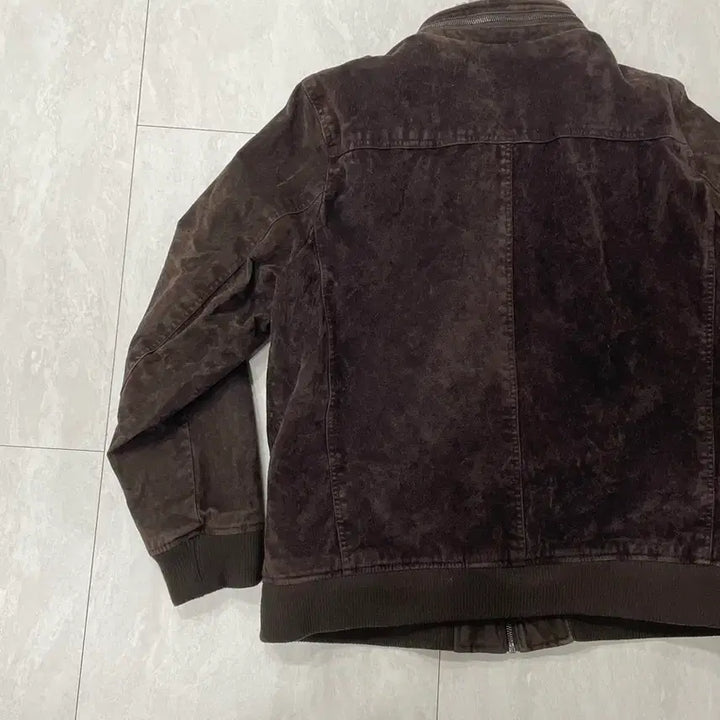 [BUNJANG] Levi's Brown Faux Suede Bomber Jacket XL / 리바이스 브라운 인조 스웨이드 봄버 재킷 XL
