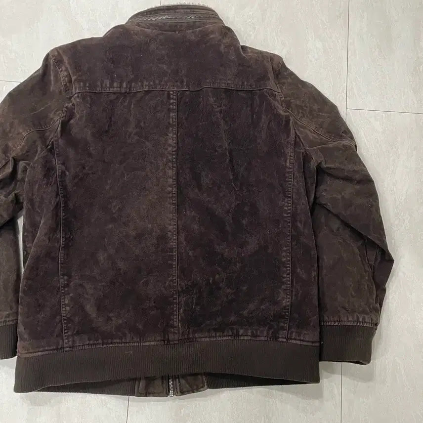 [BUNJANG] Levi's Brown Faux Suede Bomber Jacket XL / 리바이스 브라운 인조 스웨이드 봄버 재킷 XL