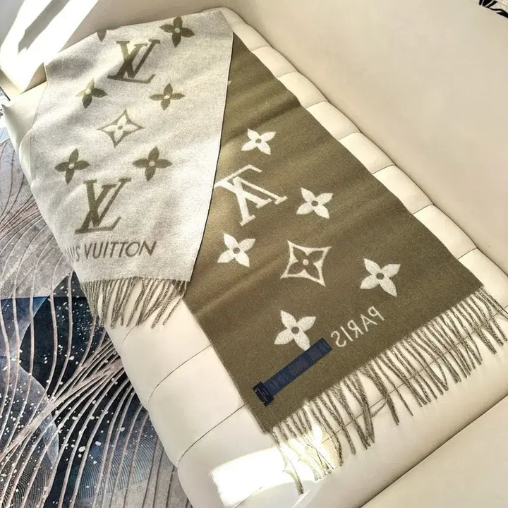 [BUNJANG] Louis Vuitton Monogram Reversible Muffler / 루이비통 LV 모노그램 양면 머플러/목도리