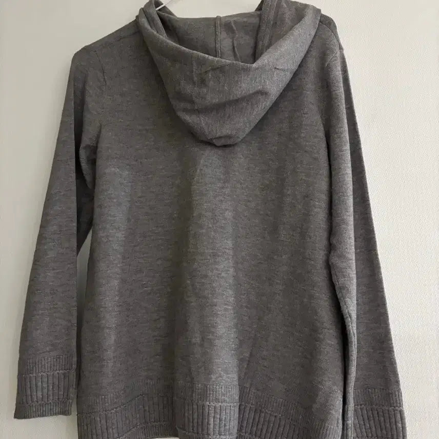 [SOLD OUT] 회색 골지 니트 후드티