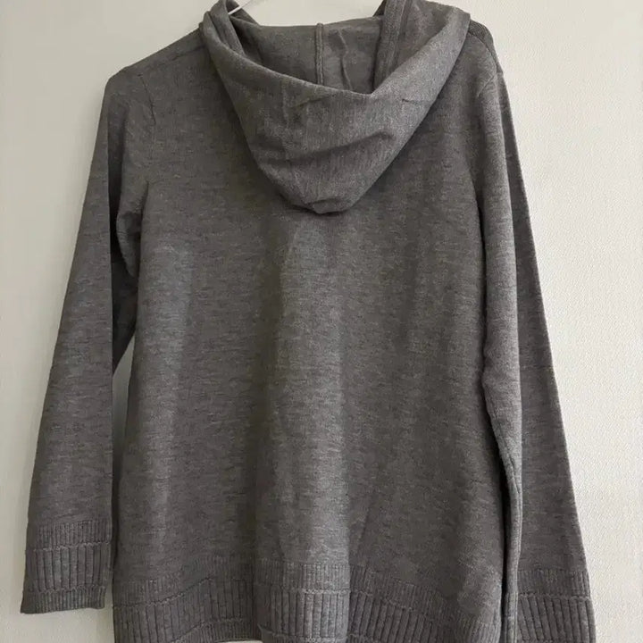 [SOLD OUT] 회색 골지 니트 후드티