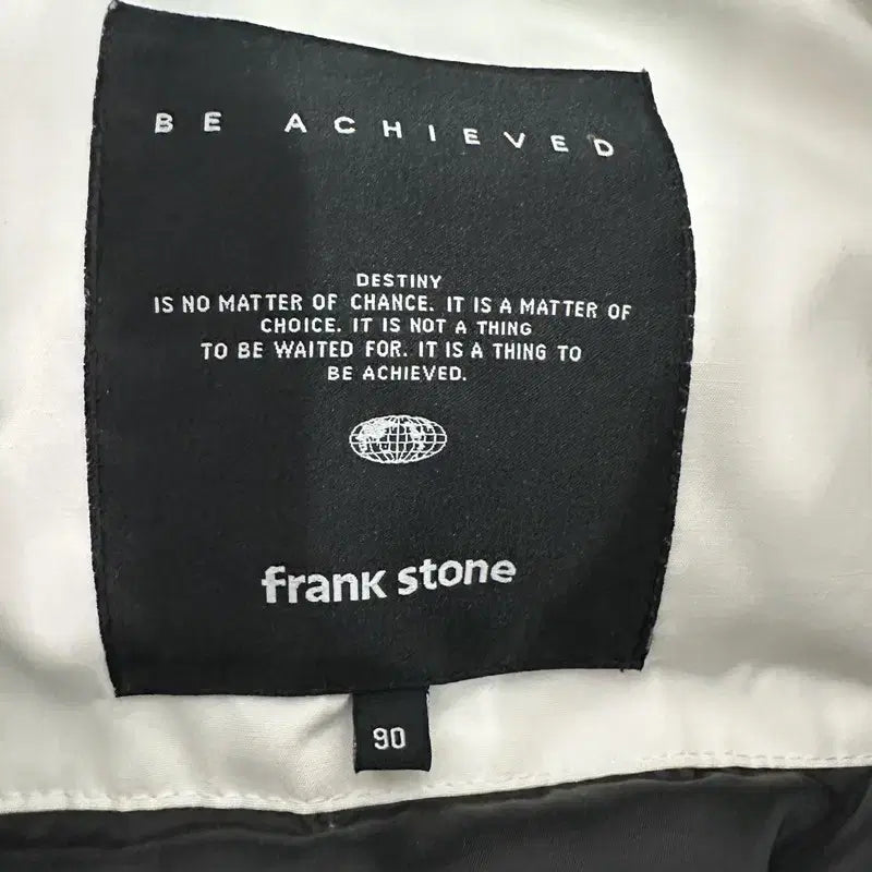 [BUNJANG] Frank Stone Hooded Padded Jacket White / [하자할인/90/남성 95~105] 프랭크스톤 후드 패딩 화이트