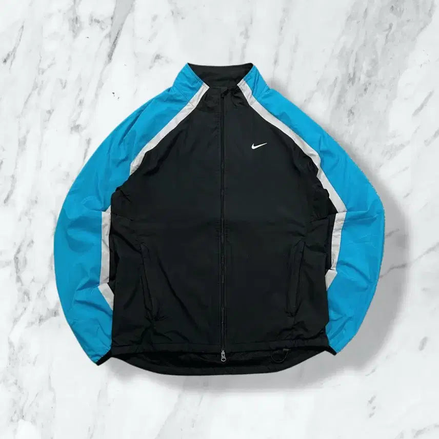 [BUNJANG] Nike Sky Blue Windbreaker Jacket / 나이키 스카이블루 바람막이 자켓