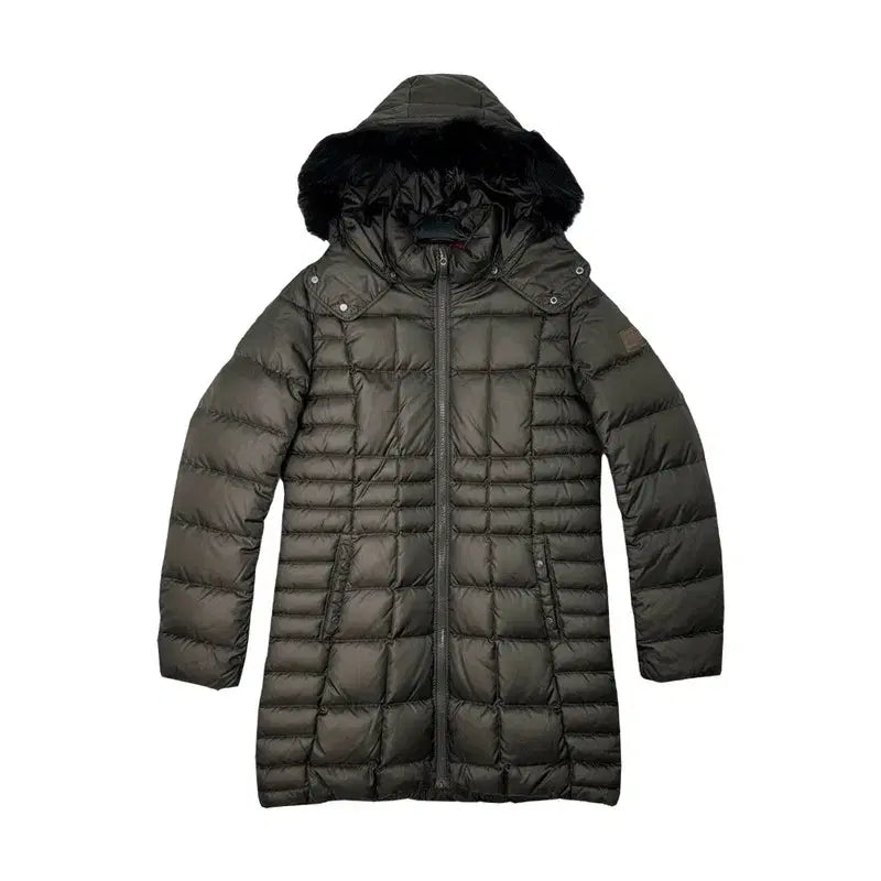 [BUNJANG] RSC Long Down Padded Jacket (Khaki) / [하자할인/L/66~77] RSC 퍼후드 다운 롱패딩 카키