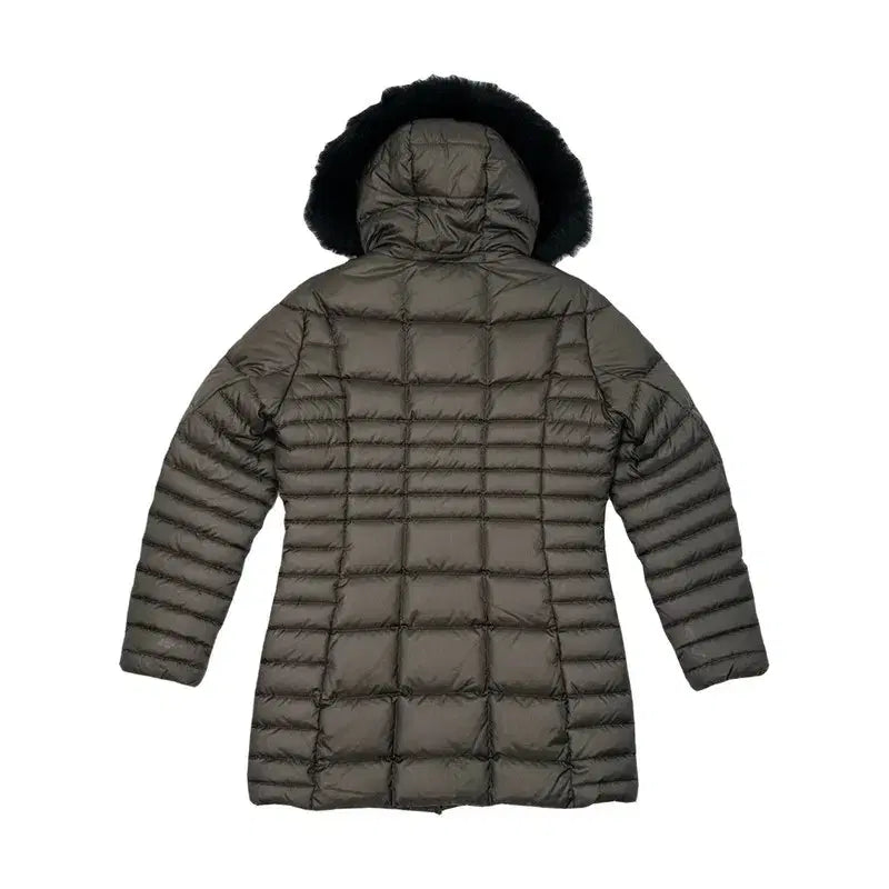 [BUNJANG] RSC Long Down Padded Jacket (Khaki) / [하자할인/L/66~77] RSC 퍼후드 다운 롱패딩 카키