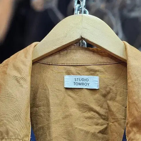 [BUNJANG] Studio Tomboy Color Block Long Coat / 스튜디오 톰보이 배색 롱 코트