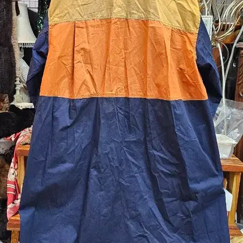 [BUNJANG] Studio Tomboy Color Block Long Coat / 스튜디오 톰보이 배색 롱 코트