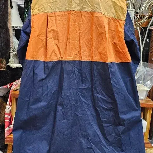 [BUNJANG] Studio Tomboy Color Block Long Coat / 스튜디오 톰보이 배색 롱 코트