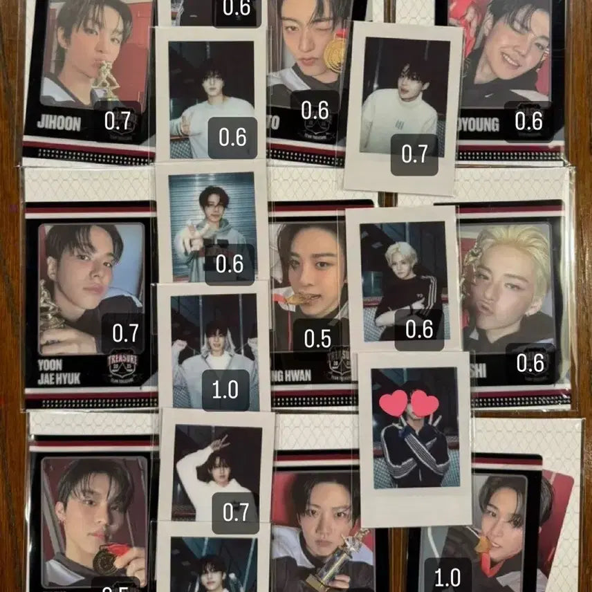 트레저 시그 엘홀더 포카 폴라 지훈 준규 아사히 정우 재혁 요시 도영