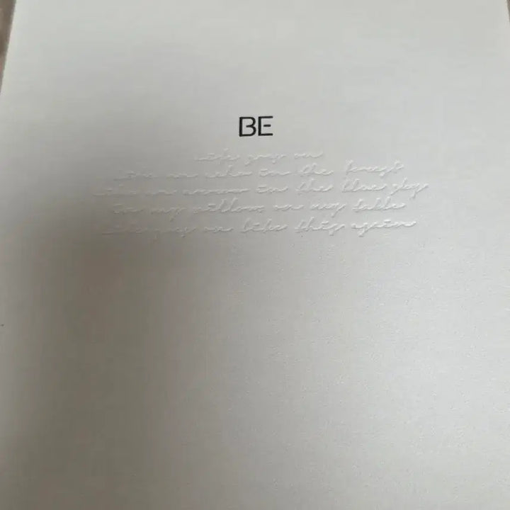 BTS BE 앨범