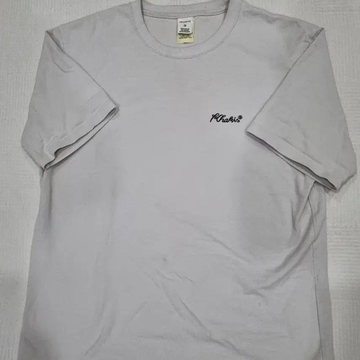 [BUNJANG] Kaki's Script Logo T-shirt / 카키스 script logo 반팔 티셔츠 에크루 L 3사이즈