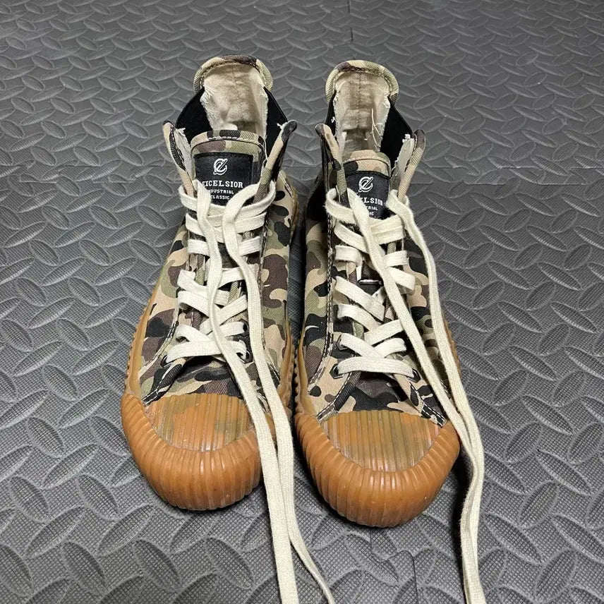 [BUNJANG] Excelsior Bolt High Camo Sneakers 240 / 엑셀시오르 볼트 하이 카모 스니커즈 240