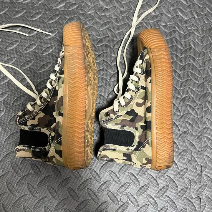 [BUNJANG] Excelsior Bolt High Camo Sneakers 240 / 엑셀시오르 볼트 하이 카모 스니커즈 240