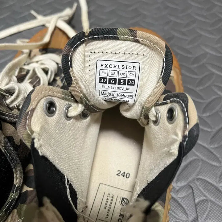 [BUNJANG] Excelsior Bolt High Camo Sneakers 240 / 엑셀시오르 볼트 하이 카모 스니커즈 240