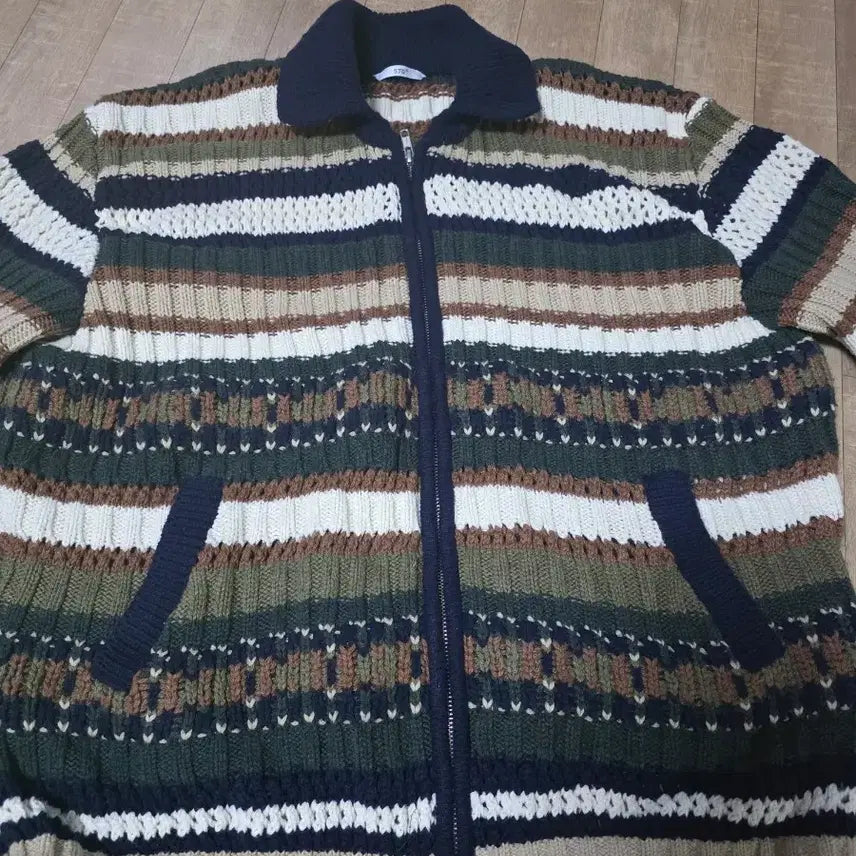 [BUNJANG] stu Multi Collar Zip-up Sweater L / stu 멀티 카라 집업 스웨터 L