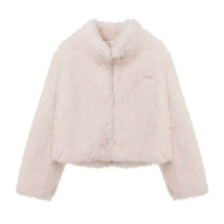 [BUNJANG] Loeuvre Ivory Faux Fur Jacket / *오늘만 이가격*)루에브르 아이보리 퍼자켓