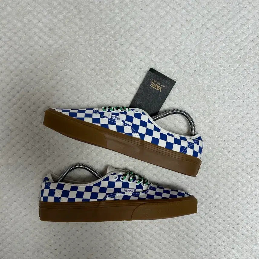 [BUNJANG] Vans Authentic Checkerboard Gumsole Sneakers / (255) 반스 어센틱 체커보드 검솔