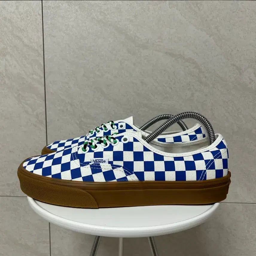 [BUNJANG] Vans Authentic Checkerboard Gumsole Sneakers / (255) 반스 어센틱 체커보드 검솔