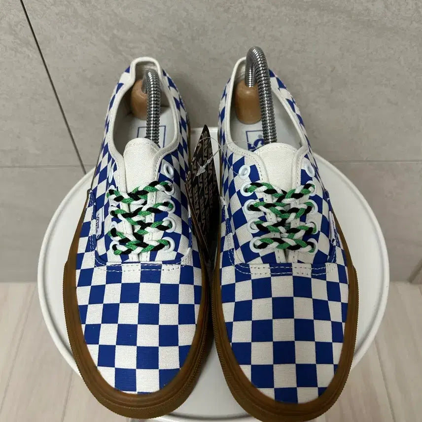 [BUNJANG] Vans Authentic Checkerboard Gumsole Sneakers / (255) 반스 어센틱 체커보드 검솔