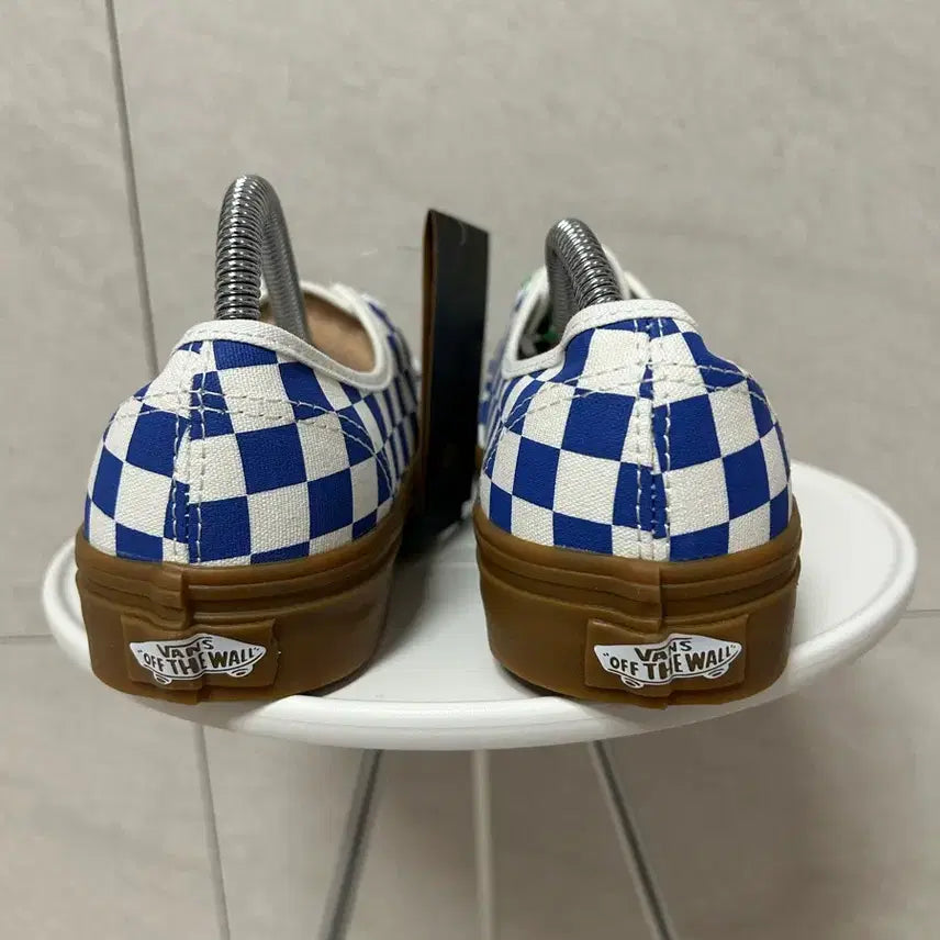 [BUNJANG] Vans Authentic Checkerboard Gumsole Sneakers / (255) 반스 어센틱 체커보드 검솔