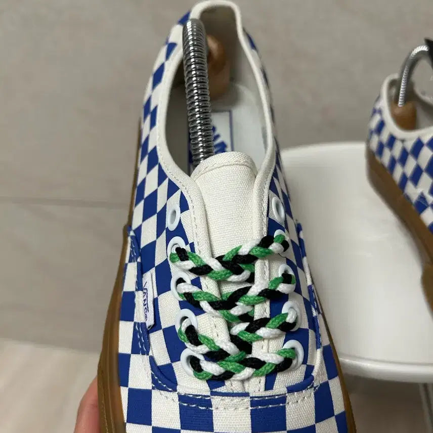 [BUNJANG] Vans Authentic Checkerboard Gumsole Sneakers / (255) 반스 어센틱 체커보드 검솔