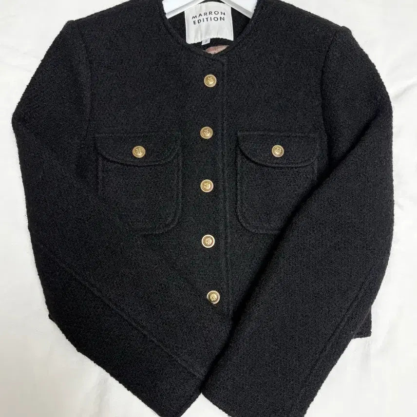 [BUNJANG] Marron Edition Winter Tweed Crop Jacket / 마론에디션 트위드 크롭 자켓