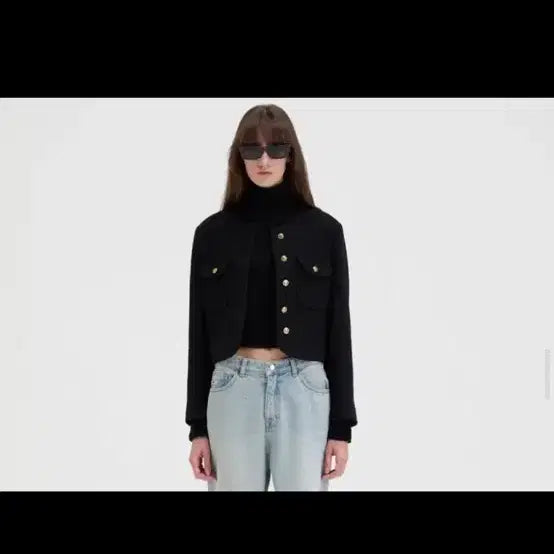 [BUNJANG] Marron Edition Winter Tweed Crop Jacket / 마론에디션 트위드 크롭 자켓