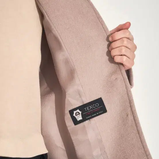 [BUNJANG] MINE Cashmere Handmade Collarless Jacket / MINE 마인 캐시미어 핸드메이드 칼라리스 자켓