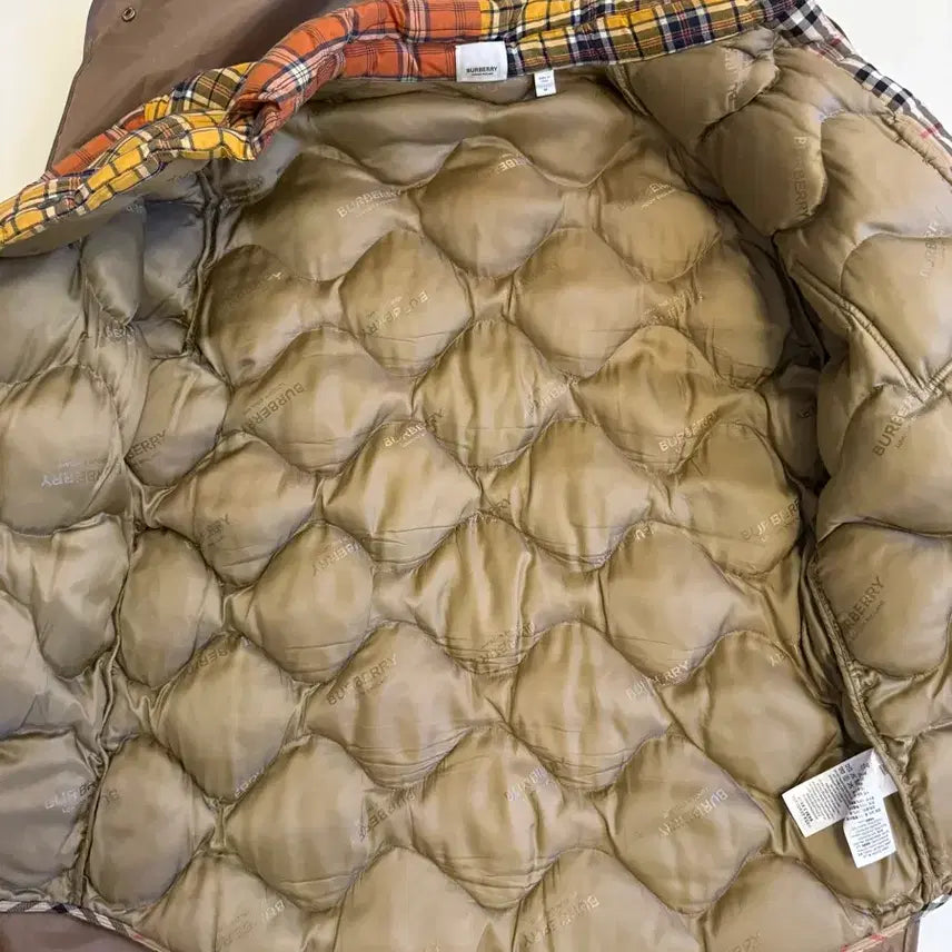 [BUNJANG] Burberry Contrast Check Cotton Flannel Padded Overshirt / [M]버버리 컨트라스트 체크 코튼 플란넬 패딩 오버셔츠