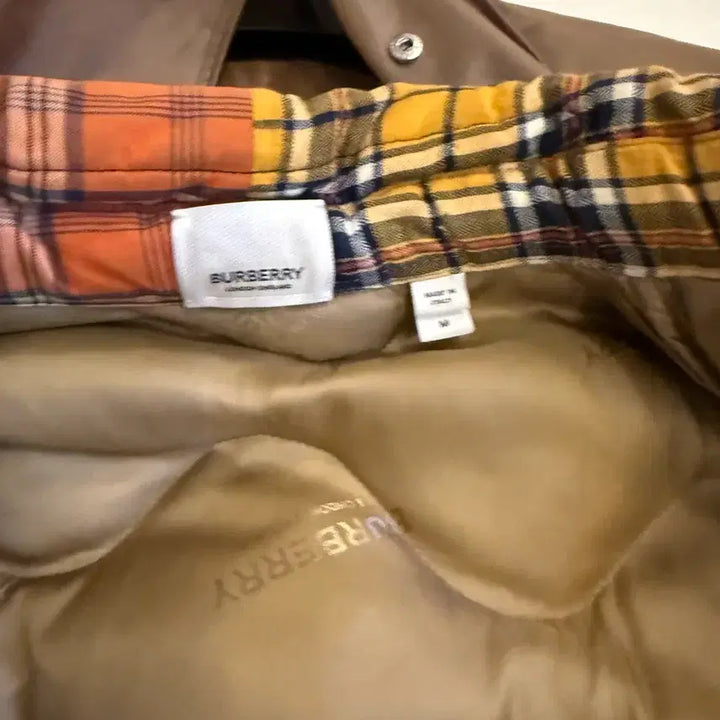 [BUNJANG] Burberry Contrast Check Cotton Flannel Padded Overshirt / [M]버버리 컨트라스트 체크 코튼 플란넬 패딩 오버셔츠