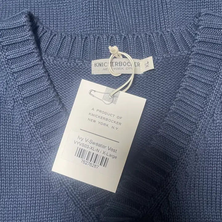[BUNJANG] Knickerbocker Navy Sweater Vest XL / Knickerbocker 니키보커 / 네이비 스웨터 베스트 / XL