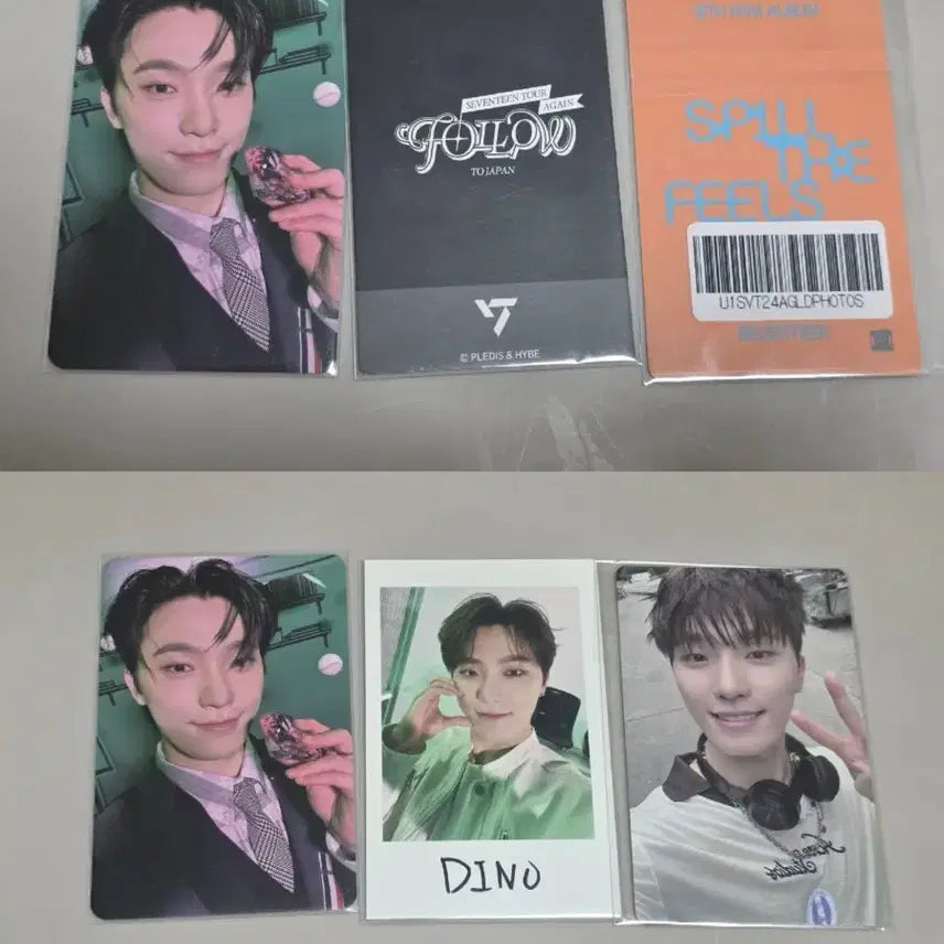 세븐틴 디노 포카 3종 일괄 (공방포카, 인스턴트포토 등)