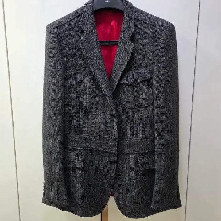 [BUNJANG] Burberry Herringbone Wool Blazer Jacket / 버버리 헤링본 모 블레이저 자켓 54