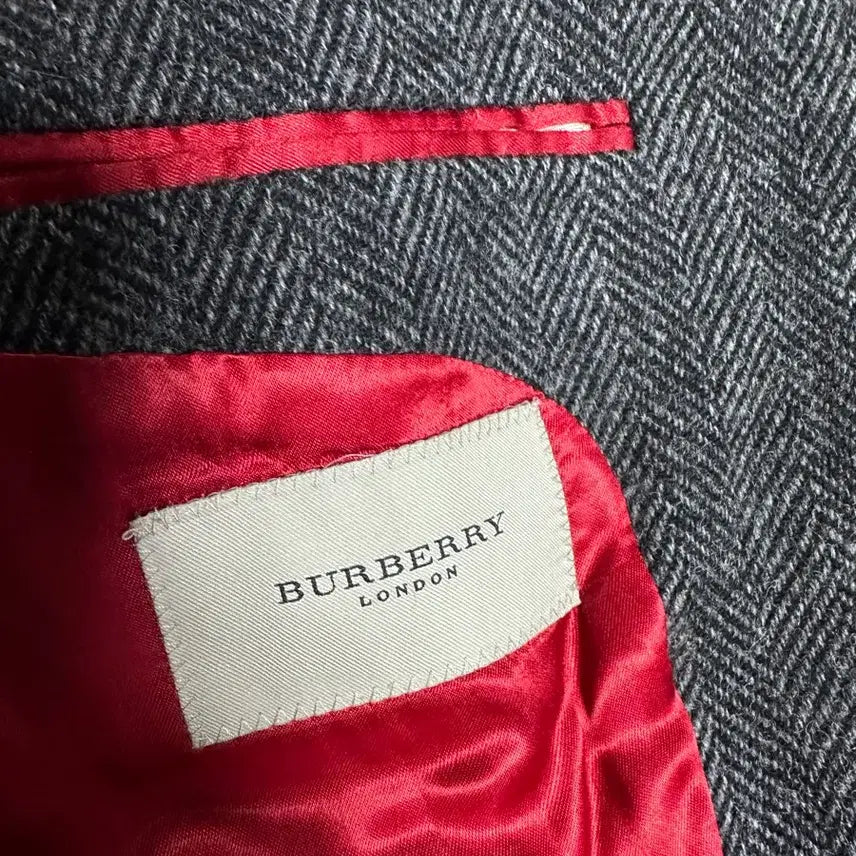 [BUNJANG] Burberry Herringbone Wool Blazer Jacket / 버버리 헤링본 모 블레이저 자켓 54