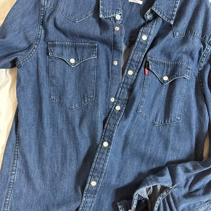 [BUNJANG] Levi's Denim Western Shirt (S) / 리바이스 데님 웨스턴 셔츠(s)