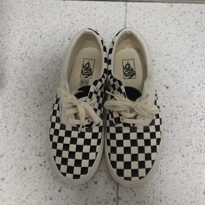 [BUNJANG] Vans Era Checkerboard Black Marshmallow / [280] 반스 에라 체커보드 블랙 마쉬멜로우