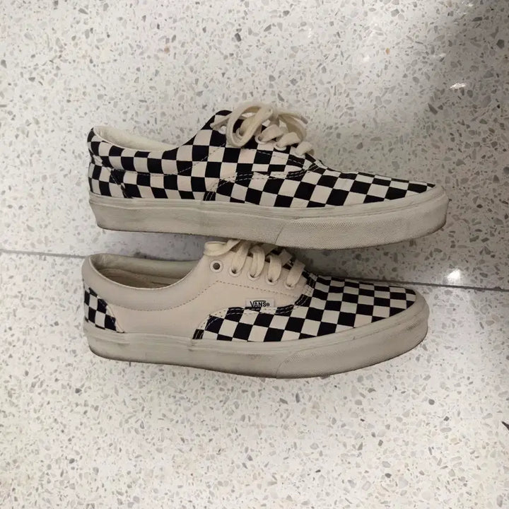 [BUNJANG] Vans Era Checkerboard Black Marshmallow / [280] 반스 에라 체커보드 블랙 마쉬멜로우