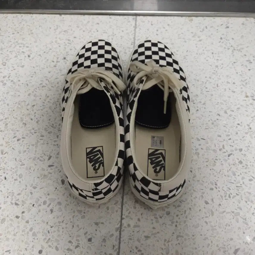 [BUNJANG] Vans Era Checkerboard Black Marshmallow / [280] 반스 에라 체커보드 블랙 마쉬멜로우