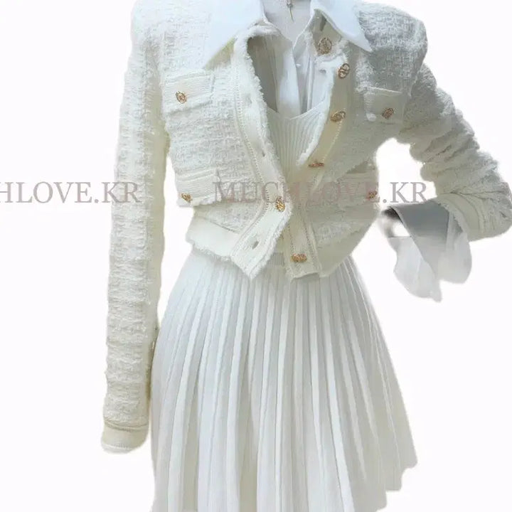 [BUNJANG] LB 가디건 Dress Set / 수입의류 데이트룩미엘르문피버 에스드레스 LB가디건