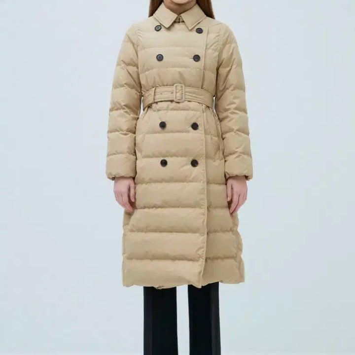 [BUNJANG] Hazzys Ladies Belted Goose Down Jacket / 90,66사이즈)헤지스 레이디스 벨티드 구스다운점퍼