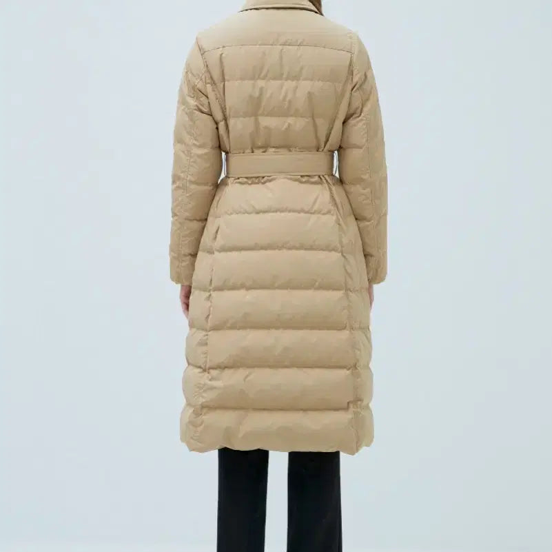 [BUNJANG] Hazzys Ladies Belted Goose Down Jacket / 90,66사이즈)헤지스 레이디스 벨티드 구스다운점퍼