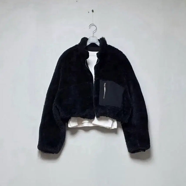 [BUNJANG] F Double-Sided Crop Fur Jacket / [F]퍼 크롭 자켓/양면