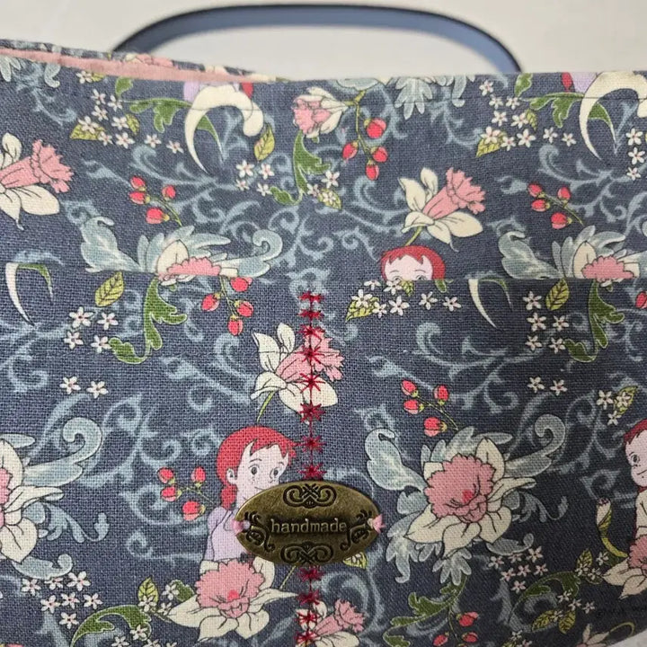 [BUNJANG] Quilted Shoulder Bag Blue Floral Pattern / 퀼트가방 상태굿 플라워 패턴 숄더백 크로스백