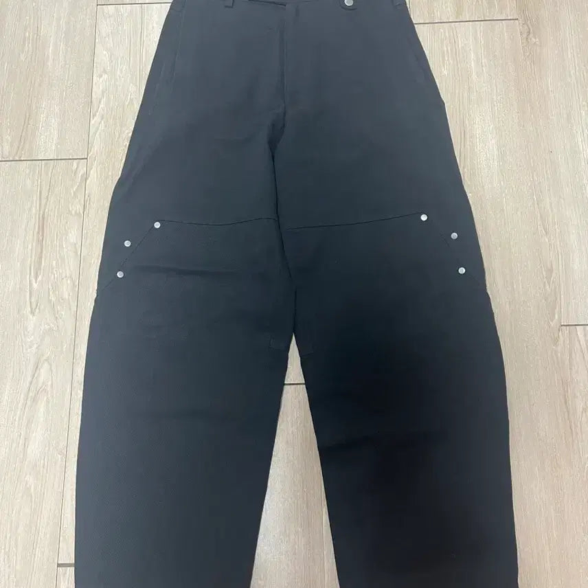 [BUNJANG] Allen Studio Carpenter Detail Twill Denim Black / [1] 알렌느 카펜터 디테일 트윌 데님 블랙