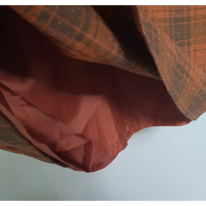 [BUNJANG] BBNY Japanese Orange Check Skirt / BBNY 일본 오렌지체크 치마 여성 스커트