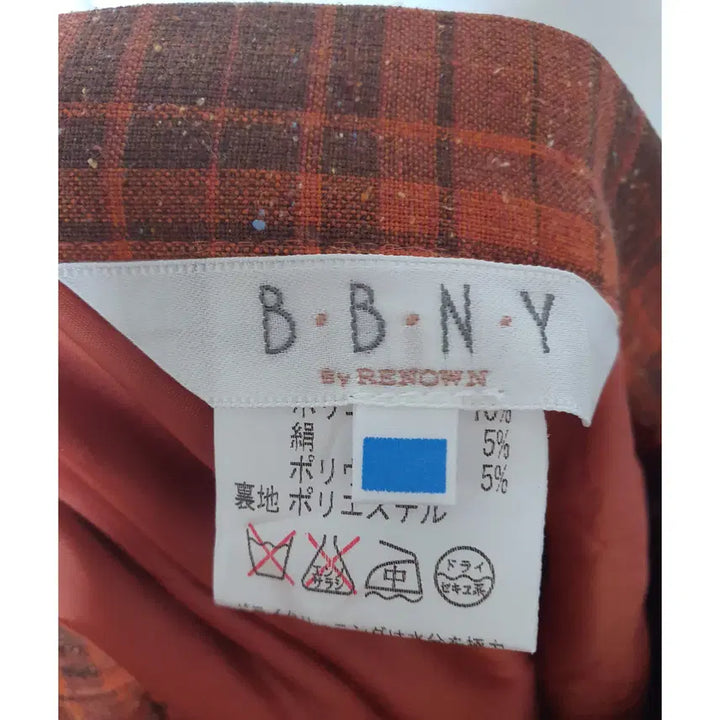 [BUNJANG] BBNY Japanese Orange Check Skirt / BBNY 일본 오렌지체크 치마 여성 스커트