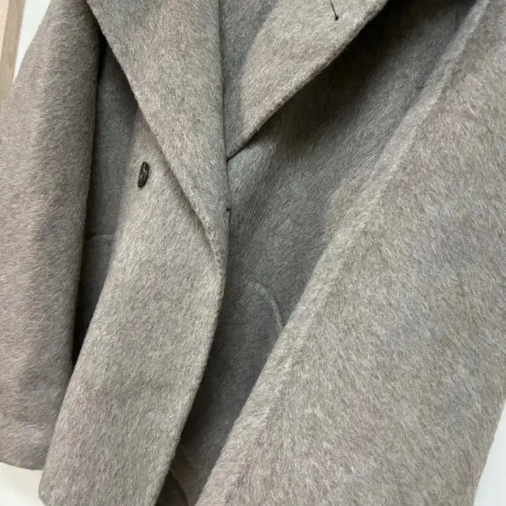 [BUNJANG] A Noi Alpaca Wool Hooded Short Coat / 22년 제평 노이 a noi 알파카 울 후드 숏코트 더블버튼 하프반코트