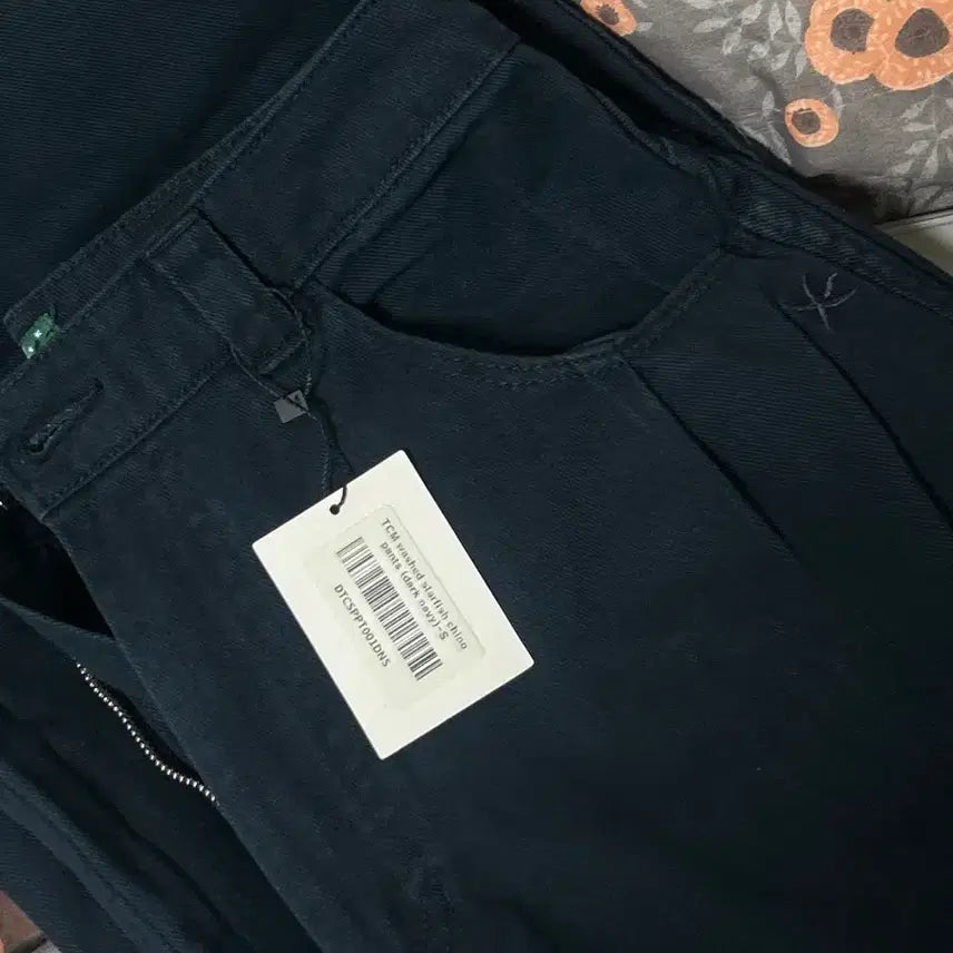 [BUNJANG] The Coldest Moment Navy Cotton Wide Pants S / (새상품)더콜디스트모먼트 네이비 코튼 와이드 팬츠 S