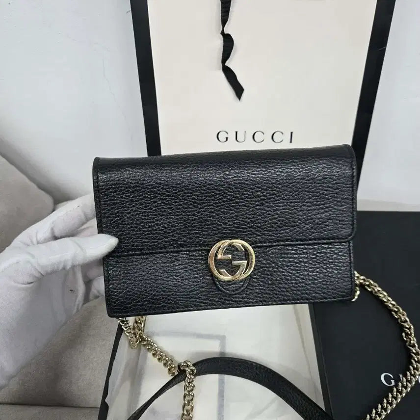 [BUNJANG] Gucci Interlocking Chain Bag / [정품][A급] 구찌 인터로킹 체인백